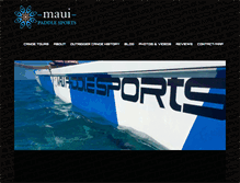 Tablet Screenshot of mauipaddlesports.com